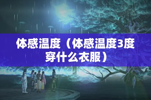 体感温度（体感温度3度穿什么衣服）