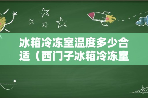 冰箱冷冻室温度多少合适（西门子冰箱冷冻室温度多少合适）