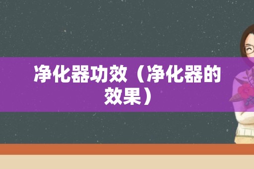 净化器功效（净化器的效果）