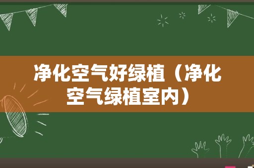 净化空气好绿植（净化空气绿植室内）