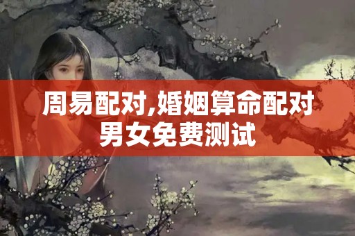 周易配对,婚姻算命配对男女免费测试