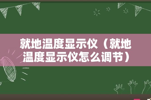 就地温度显示仪（就地温度显示仪怎么调节）