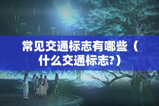 常见交通标志有哪些（什么交通标志?）