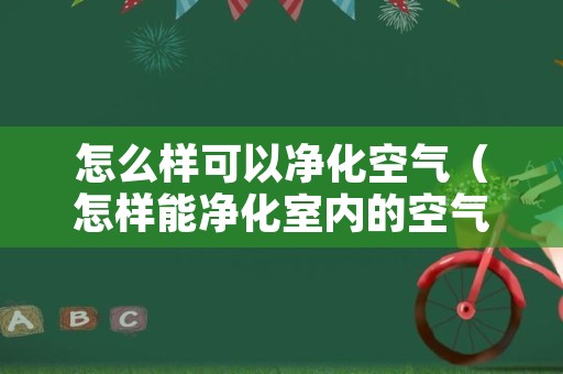 怎么样可以净化空气（怎样能净化室内的空气）