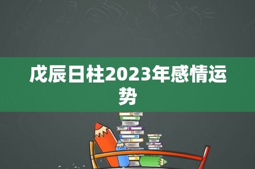 戊辰日柱2023年感情运势