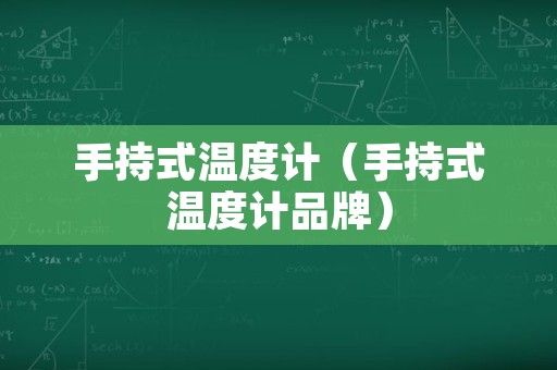 手持式温度计（手持式温度计品牌）