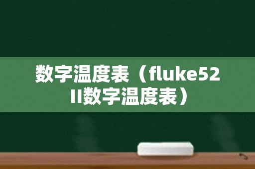 数字温度表（fluke52II数字温度表）