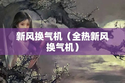 新风换气机（全热新风换气机）