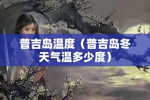 普吉岛温度（普吉岛冬天气温多少度）
