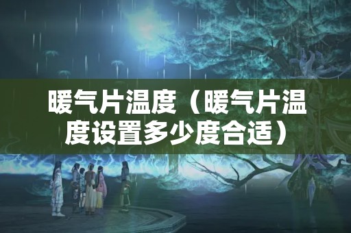 暖气片温度（暖气片温度设置多少度合适）