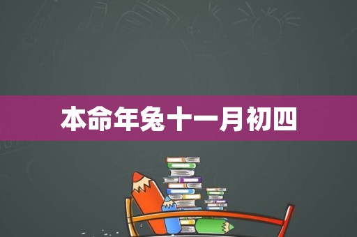 本命年兔十一月初四