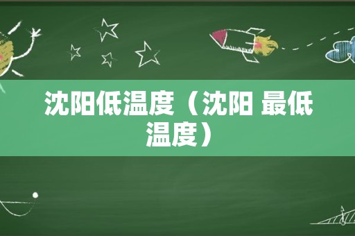 沈阳低温度（沈阳 最低温度）