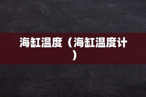 海缸温度（海缸温度计）