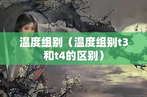 温度组别（温度组别t3和t4的区别）