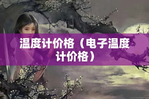 温度计价格（电子温度计价格）