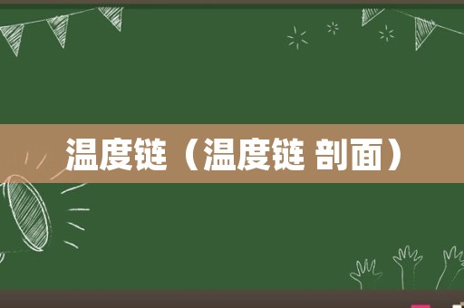 温度链（温度链 剖面）