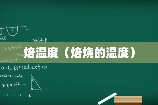 焙温度（焙烧的温度）