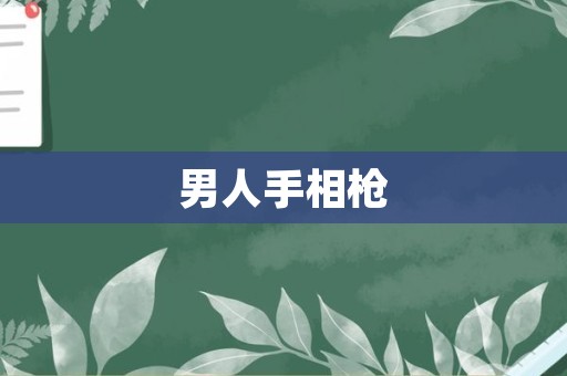 男人手相枪