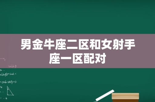男金牛座二区和女射手座一区配对