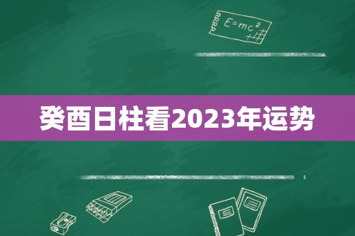 癸酉日柱看2023年运势