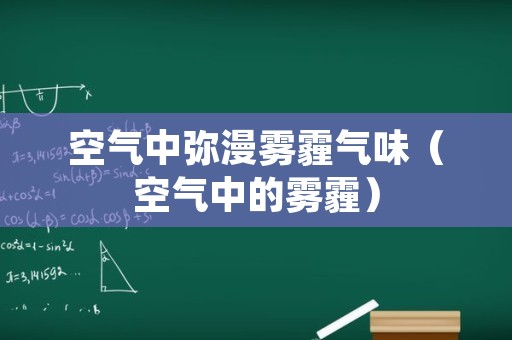 空气中弥漫雾霾气味（空气中的雾霾）