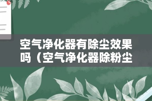 空气净化器有除尘效果吗（空气净化器除粉尘好用吗）