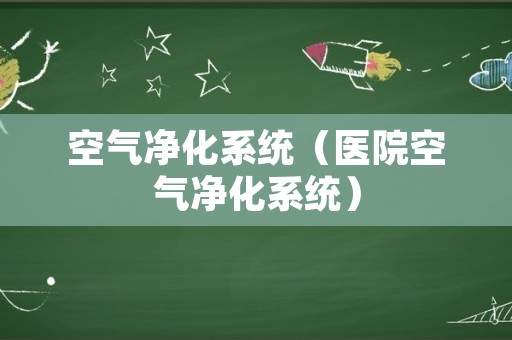 空气净化系统（医院空气净化系统）