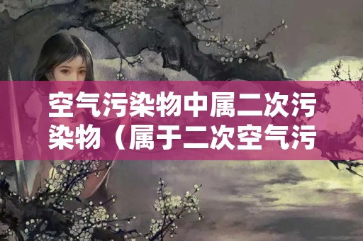 空气污染物中属二次污染物（属于二次空气污染物的是）