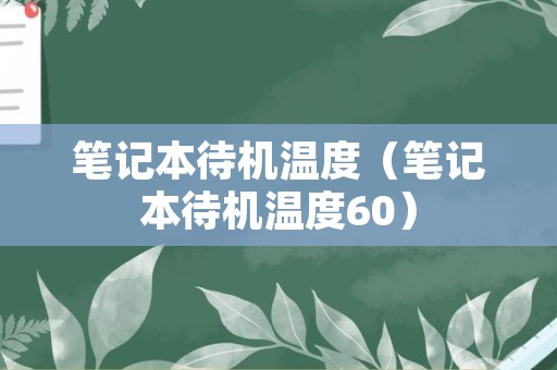 笔记本待机温度（笔记本待机温度60）