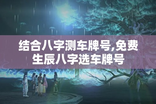 结合八字测车牌号,免费生辰八字选车牌号
