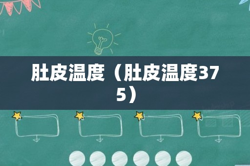 肚皮温度（肚皮温度375）