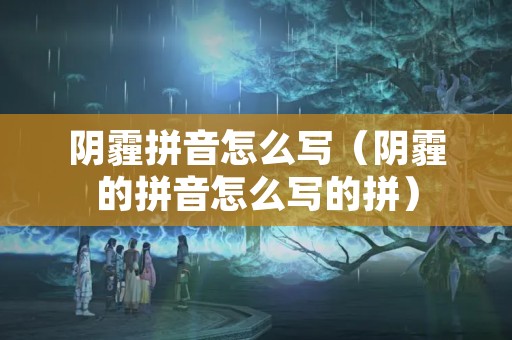 阴霾拼音怎么写（阴霾的拼音怎么写的拼）