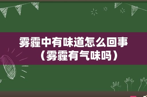 雾霾中有味道怎么回事（雾霾有气味吗）