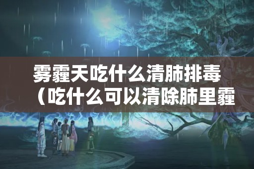 雾霾天吃什么清肺排毒（吃什么可以清除肺里霾）
