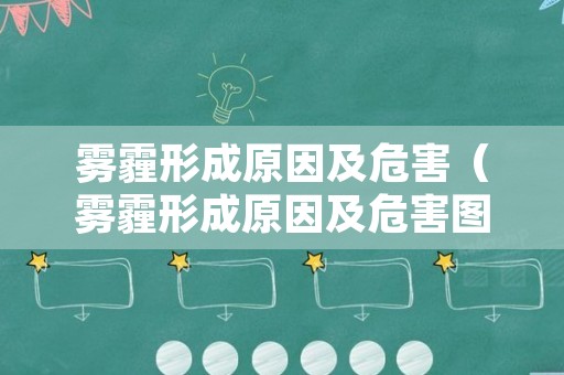 雾霾形成原因及危害（雾霾形成原因及危害图片）