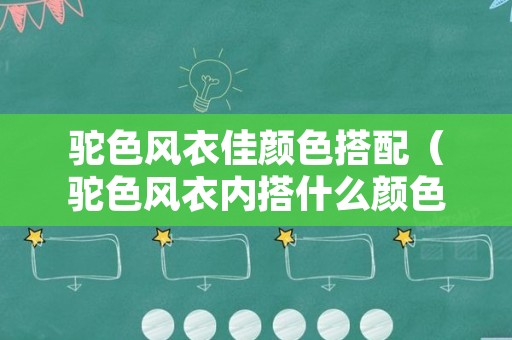 驼色风衣佳颜色搭配（驼色风衣内搭什么颜色好看）