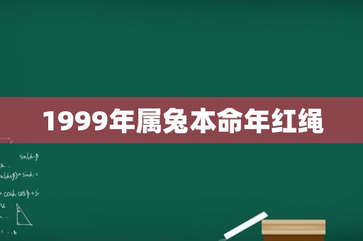 1999年属兔本命年红绳